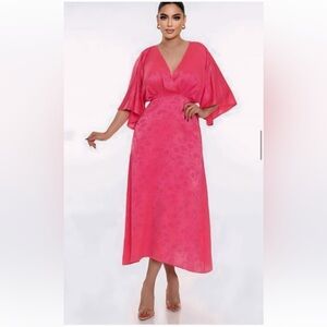 Women’s Kimono Sleeves Floral dress!